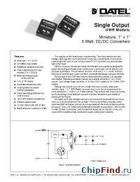 Datasheet UWR-12/420 manufacturer Datel