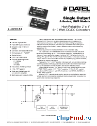 Datasheet UWR-12/830-D12A manufacturer Datel