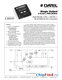 Datasheet UWR-5/7-D12A manufacturer Datel