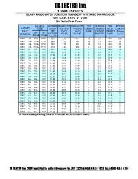 Datasheet 1.5SMC20A manufacturer DB Lectro