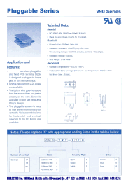 Datasheet 290-022-0500 manufacturer DB Lectro