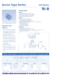 Datasheet 310-021-0602-0010 manufacturer DB Lectro
