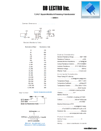 Datasheet 3266X103 manufacturer DB Lectro