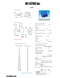 Datasheet 3296P101 manufacturer DB Lectro
