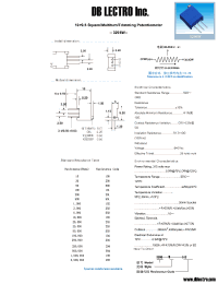 Datasheet 3296W102 manufacturer DB Lectro