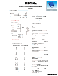 Datasheet 3296X103 manufacturer DB Lectro