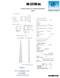Datasheet 3323U105 manufacturer DB Lectro