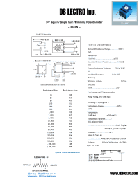 Datasheet 3323W102 manufacturer DB Lectro