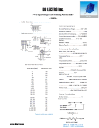 Datasheet 3362M manufacturer DB Lectro