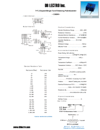 Datasheet 3362W103 manufacturer DB Lectro