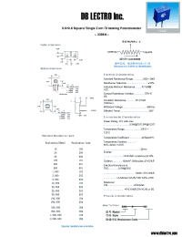 Datasheet 3386H102 manufacturer DB Lectro