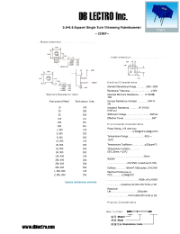 Datasheet 3386Y manufacturer DB Lectro