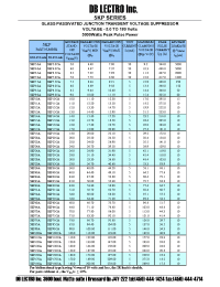 Datasheet 5KP10A manufacturer DB Lectro