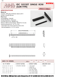 Datasheet A04B05BD1 производства DB Lectro