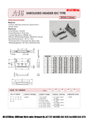Datasheet A1616ASC2 manufacturer DB Lectro