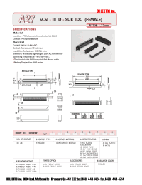Datasheet A2750FBSAABA1 manufacturer DB Lectro