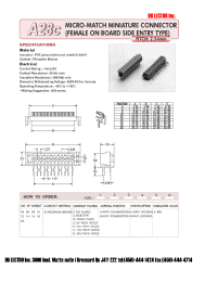 Datasheet A28C06BSAA6 manufacturer DB Lectro