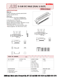 Datasheet A3609MSABA1 manufacturer DB Lectro