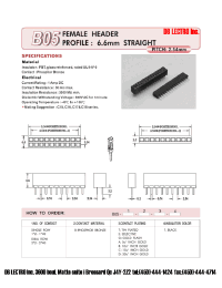 Datasheet B0522BC1 manufacturer DB Lectro