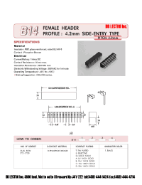 Datasheet B14225BB1 manufacturer DB Lectro