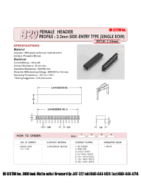 Datasheet B2912BD1 manufacturer DB Lectro