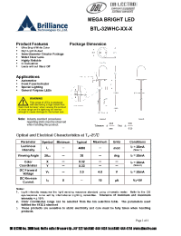 Datasheet BTL-32WHC-BW-R manufacturer DB Lectro