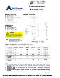Datasheet BTL-32YEC-Y2-R производства DB Lectro