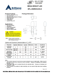 Datasheet BTL-35NRCS-XX-K manufacturer DB Lectro
