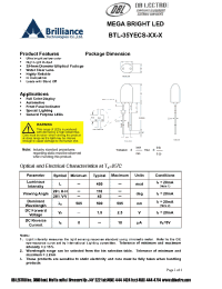 Datasheet BTL-35YECS-Y3-I manufacturer DB Lectro