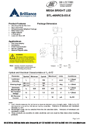 Datasheet BTL-46NRCS-XX-G manufacturer DB Lectro