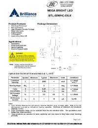 Datasheet BTL-50WHC-PW-W manufacturer DB Lectro