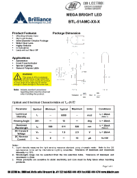 Datasheet BTL-51AMC-XX-X manufacturer DB Lectro