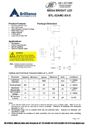 Datasheet BTL-52AMC-A2-P manufacturer DB Lectro
