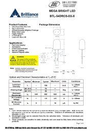 Datasheet BTL-54DRCS-R4-M manufacturer DB Lectro