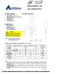 Datasheet BTL-54PGCS-G7-O производства DB Lectro
