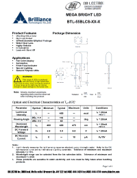 Datasheet BTL-55BLCS-B7-J производства DB Lectro