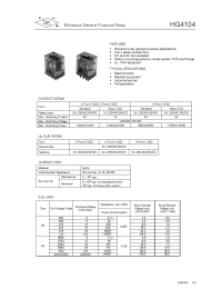 Datasheet HG4104/006-2Z4DCH manufacturer DB Lectro