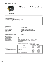 Datasheet NSG-1 manufacturer DB Lectro