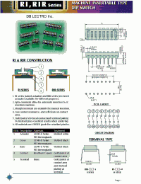 Datasheet RIR-01-S-T manufacturer DB Lectro