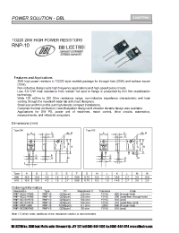Datasheet RNP-10C101F010 manufacturer DB Lectro
