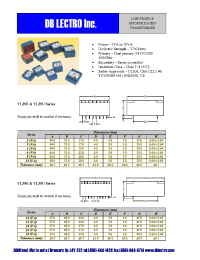 Datasheet TL29E manufacturer DB Lectro