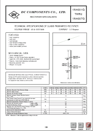 Datasheet 1N4001G manufacturer DCCOM