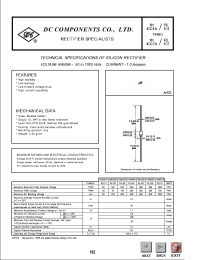 Datasheet 1N4006A manufacturer DCCOM