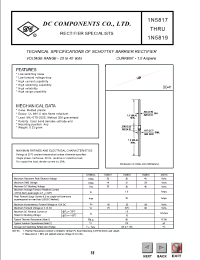 Datasheet 1N5817 manufacturer DCCOM