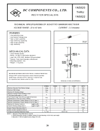 Datasheet 1N5822 manufacturer DCCOM