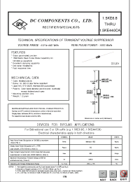 Datasheet 1N6269A manufacturer DCCOM