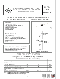 Datasheet 5KP15 manufacturer DCCOM