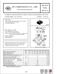 Datasheet BR151 manufacturer DCCOM