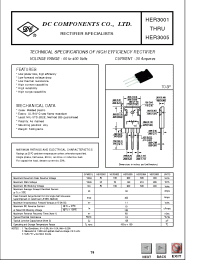 Datasheet HER3002 manufacturer DCCOM