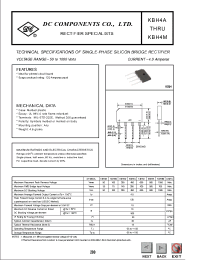 Datasheet KBH4G manufacturer DCCOM